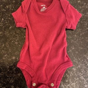 Pink Newborn carters onesie